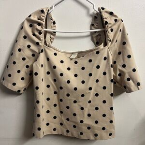 H&M polka top